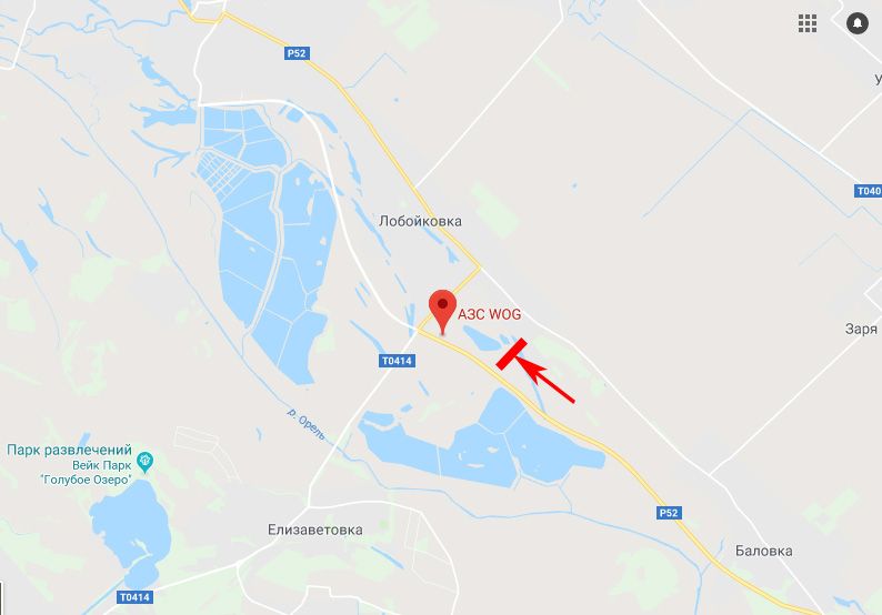 Білборд/Щит, Траси, Балівка - Лобойківка - Єлизаветівка, напрям до м. Кам'янське