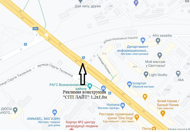 Ситилайт, Запорожье, м.Запоріжжя, пл. Александра Поляка (розд.полоса)