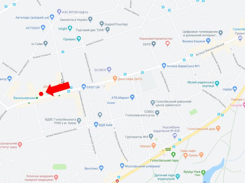 Led екран/Відеоборд, Київ, Васильківська вул., 32, ст.м. "Васильківська", в напрямку ВДНГ, пр. Глушкова, Теремков, (ролик 10 сек, 1 вихід/1,5 хвилини)