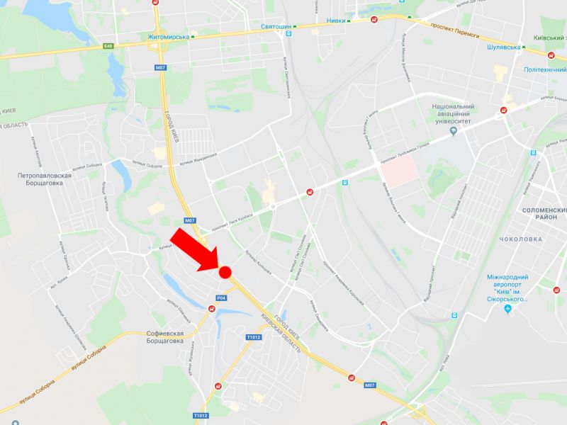 Led екран/Відеоборд, Київ, Кільцева дорога - вул. Литвиненка-Вольгемут, роздільник, поворот на Софіївську Борщагівку, в напрямку Одеської площі