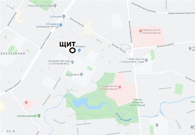 Билборд/Щит, Луцк, вул.Ветеранів,6 (супермаркет "Просто Маркет")