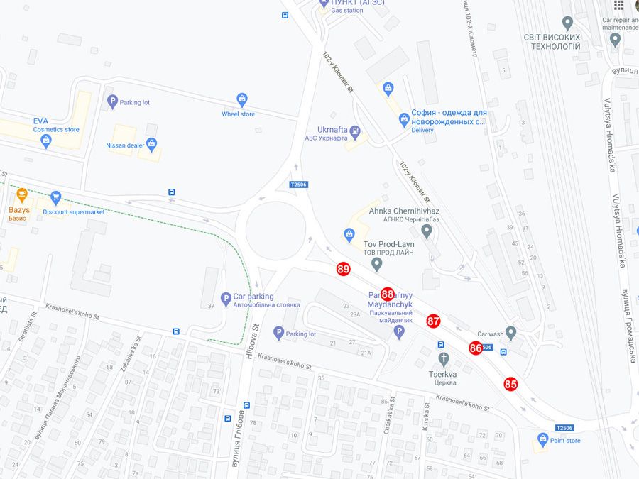 Сітілайт, Чернігів, вул. Незалежності 3 (до центру)