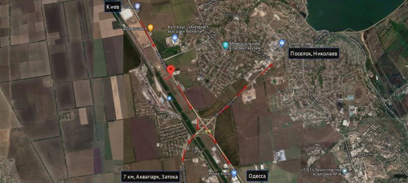 Билборд/Щит, Трассы, Київська траса транспорт прямує в м. Одеса
