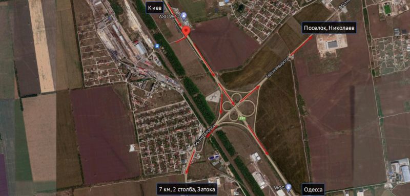 Білборд/Щит, Траси, Київська траса транспорт прямує в м. Одеса, АЗК ОККО