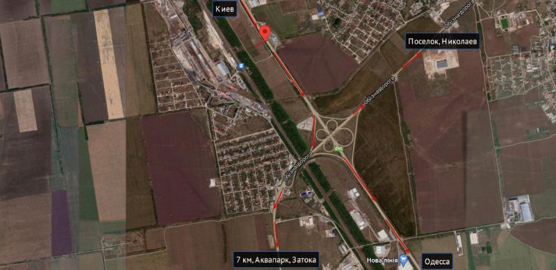 Білборд/Щит, Траси, Київська траса транспорт прямує в м. Одеса, АЗК ОККО