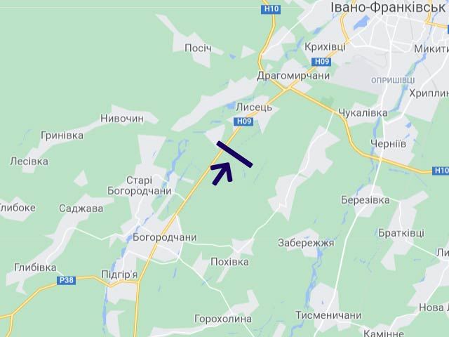 Білборд/Щит, Траси, Мочари 1 (напрямок на Івано-Франківськ)