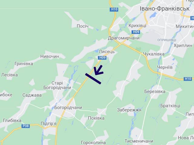 Білборд/Щит, Траси, Мочари 1 (напрямок на Богородчани)