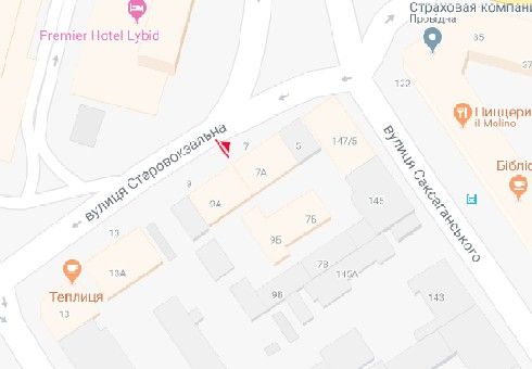 Ситилайт, Киев, Старовокзальна вул., 7 (справжній розмір 1,27х1,86)