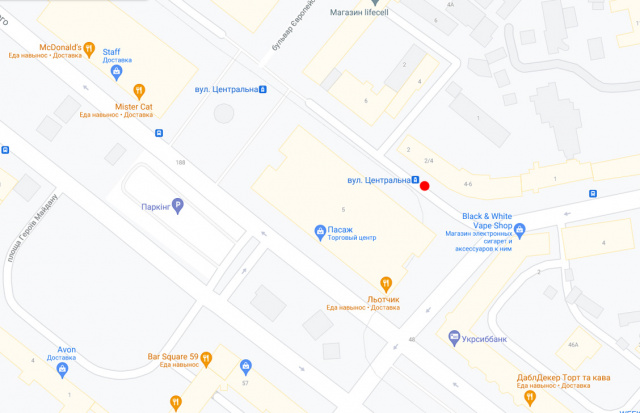 Реклама на остановках, Днепр, Вул.Центральна, біля буд.2/4, навпроти ТЦ ПАССАЖ/ул. Центральная, возле д. 2/4, напротив ТЦ ПАССАЖ