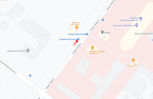 Реклама на зупинках, Дніпро, Пл.Соборна, біля буд.14Г, лікарня Мечникова/пл. Октябрьская, возле д. 14Г, больница Мечникова