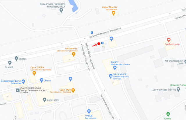 Реклама на остановках, Днепр, Вул.Набережна Заводська, біля буд.97Б/ул. Набережная Заводская, возле д. 97Б
