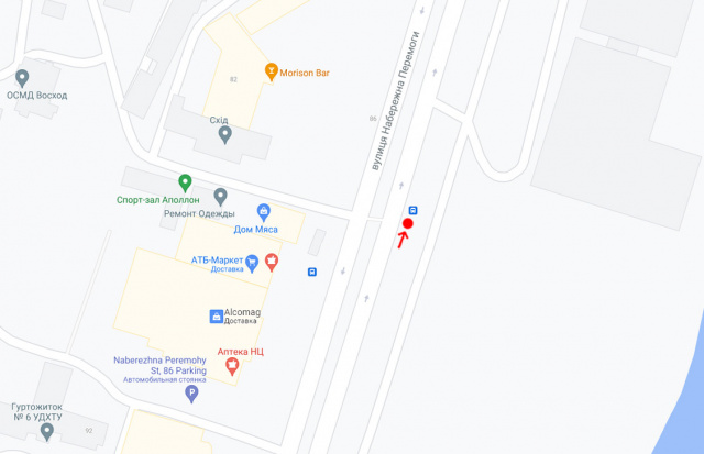Реклама на остановках, Днепр, Вул.Набережна Перемоги, навпроти буд.86 Д/ул. Набережная Победы, напротив д. 86 Д