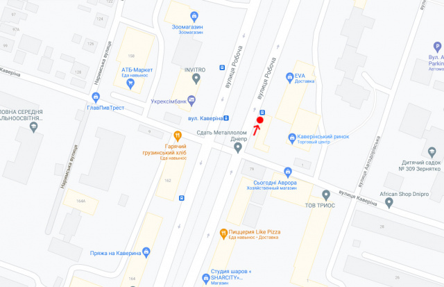 Реклама на остановках, Днепр, Вул.Робоча, 73, після вул.Кавєріна/ул. Рабочая, 73, за ул.Каверина
