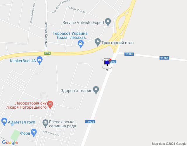 Білборд/Щит, Васильків, м. Васильків, Т-1023, км 2+960 право, в'їзд з смт. Глеваха, розворот на Рославичі, через 100м після зупинки "Польова", за розв'язкою Київ-Васильків, за 1.1км до поворту на вул. Вокзальна та смт. Глеваха