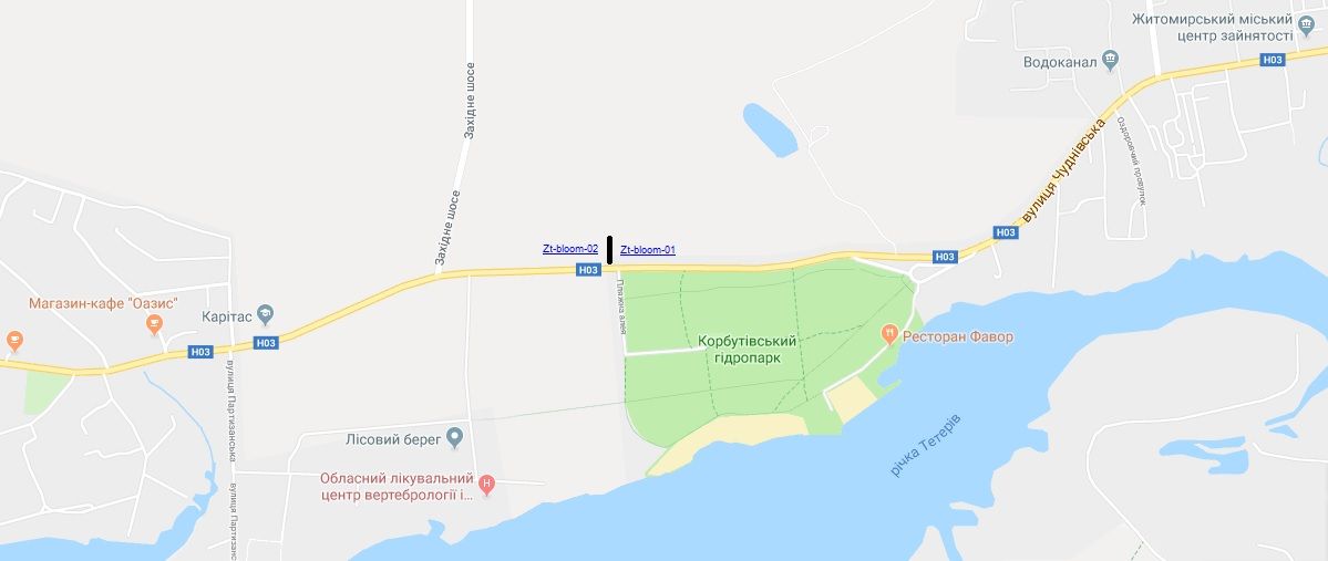 Білборд/Щит, Траси, траса Житомир-Чернівці Н-03 5+350 (право)