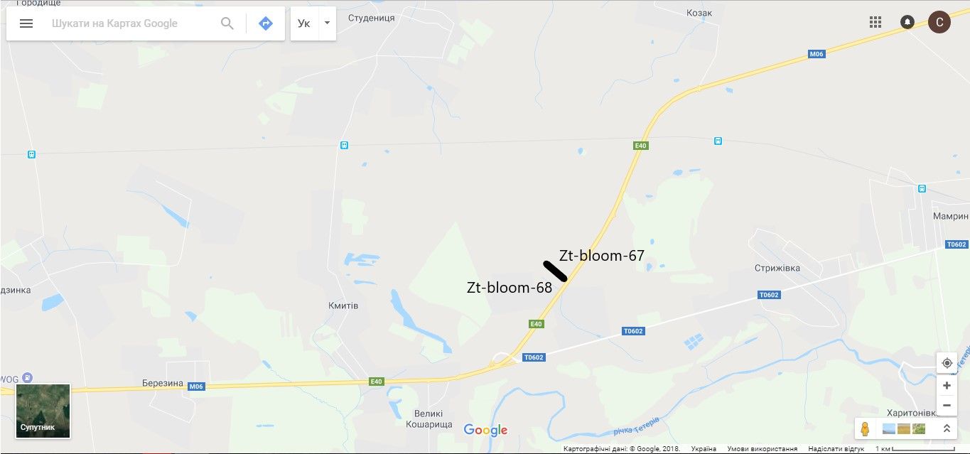 Білборд/Щит, Траси, траса Київ-ЧОП М-06 117+350 (право)