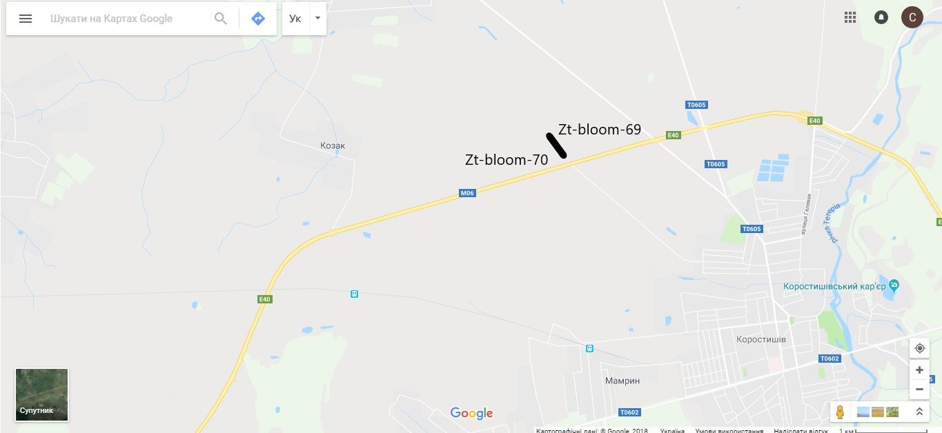 Білборд/Щит, Траси, траса Київ-ЧОП М-06 111+050 (право)