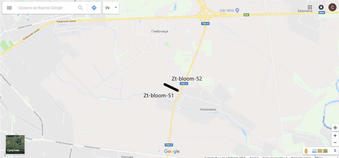 Білборд/Щит, Траси, траса т-06-14 2 км 150м