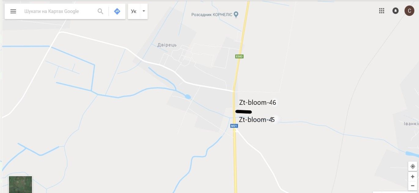 Білборд/Щит, Траси, траса Виступовичі - Житомир - Могилів-Подільський М-21 195 км 900м (ліво)