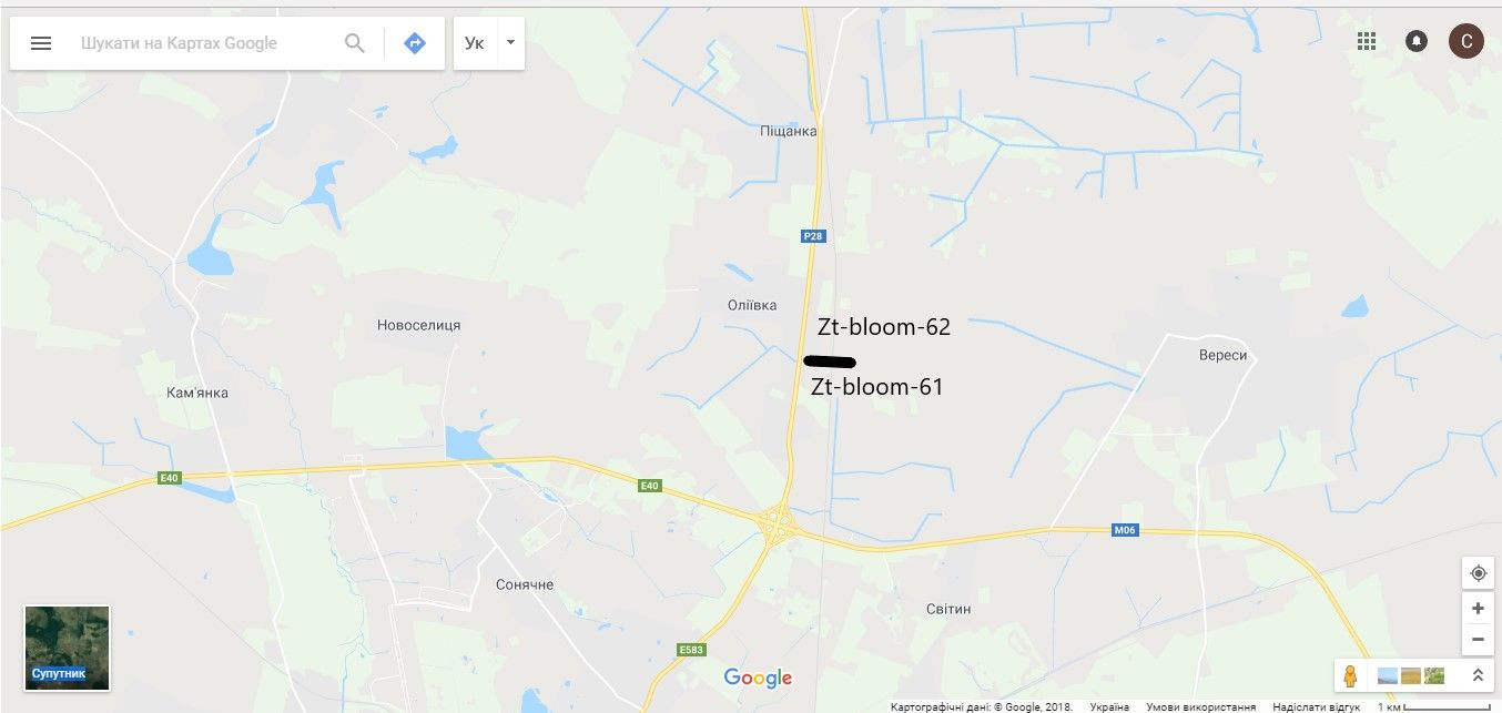 Білборд/Щит, Траси, траса Виступовичі - Житомир - Могилів-Подільський М-21 169+300 (право)
