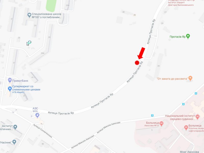 Білборд/Щит, Київ, Протасов Яр вул., 39, в сторону вул. Солом'янської