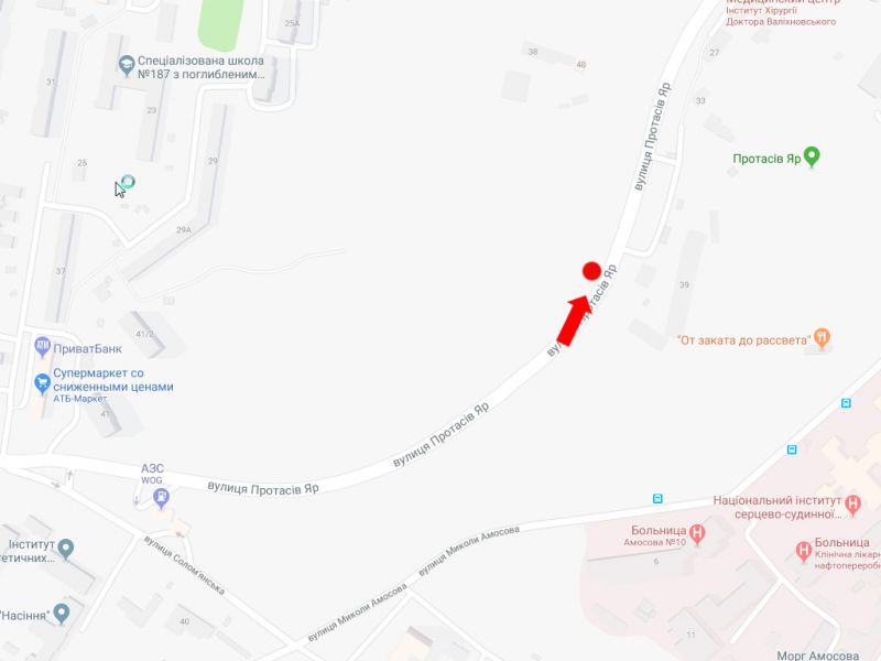 Білборд/Щит, Київ, Протасов Яр вул., 39, в сторону вул. Федорова