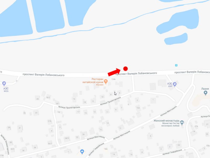 Білборд/Щит, Київ, Лобановського пр. (колиш. Червонозоряний пр.), 124 навпроти, в сторону Деміївської пл. (колиш. Московська пл.)