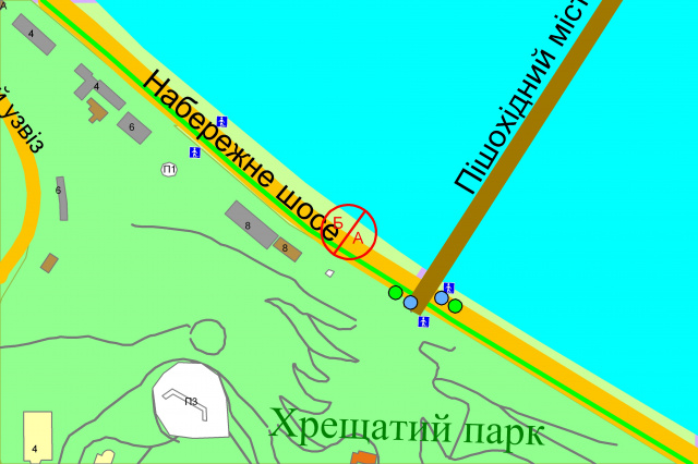 Скрол/Сітіборд, Київ, Набережне шосе (4),(за 100 метрів до Паркового мосту по ходу від Поштової площі)
