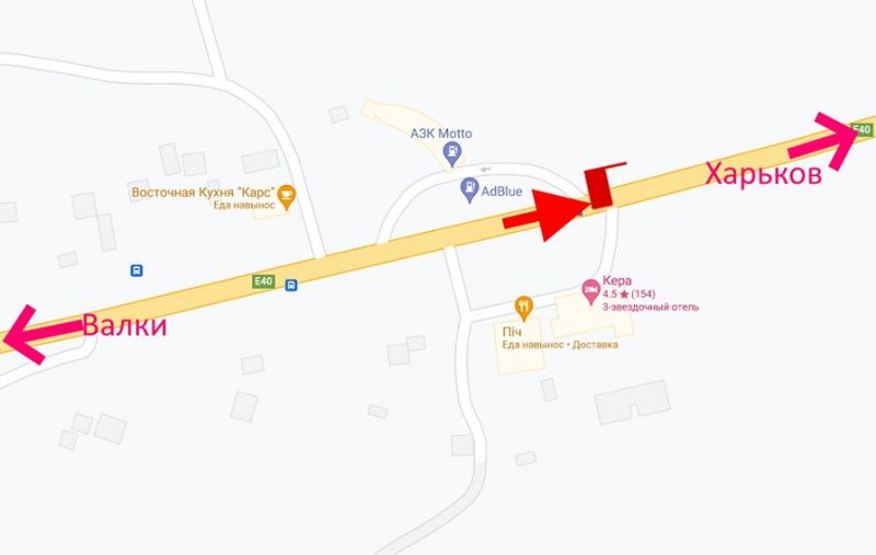 Білборд/Щит, Траси, Траса Київ-Харків-сел. Нестеренки-біля АЗС Motto-у бік Харкова