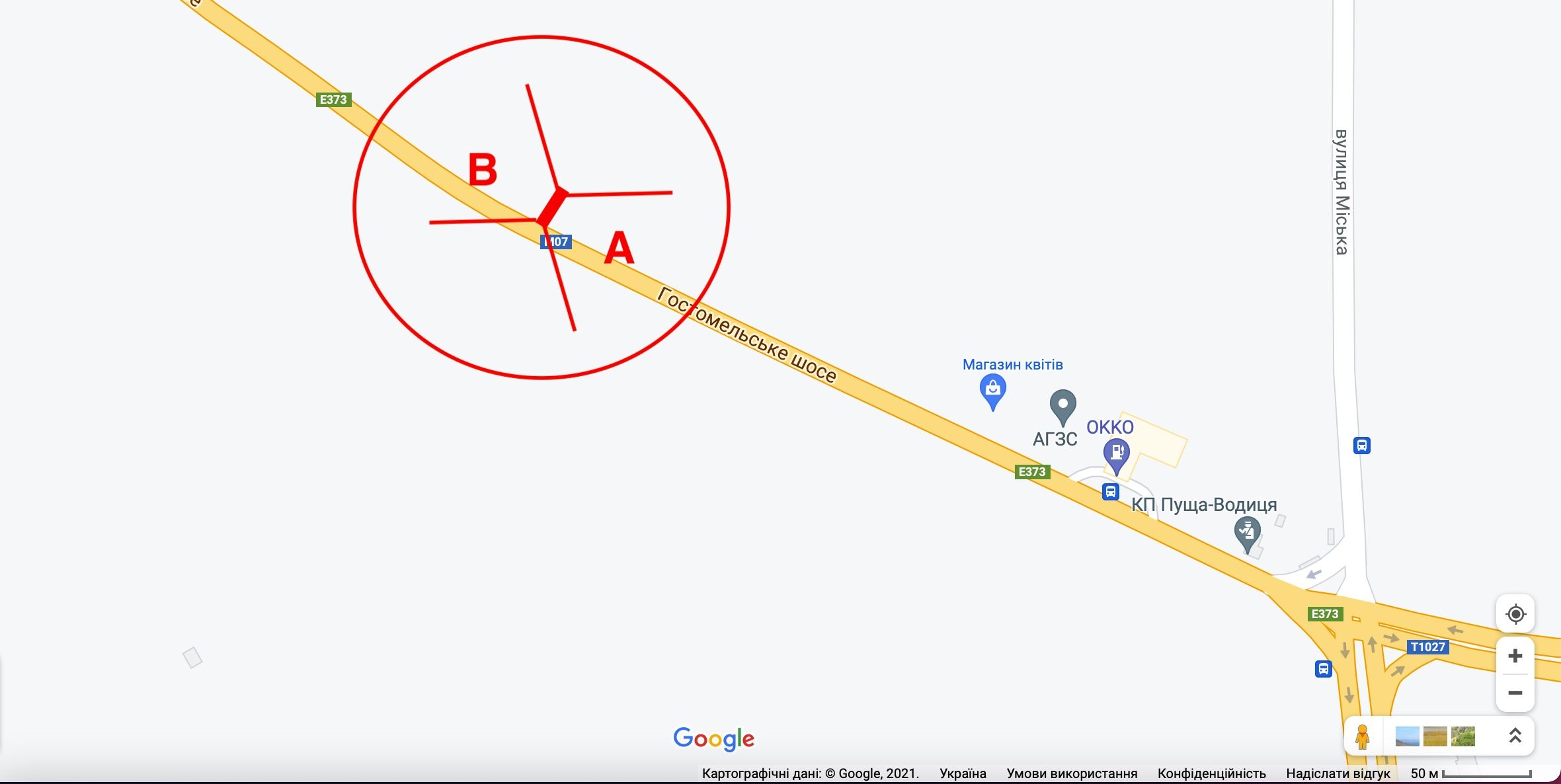 Білборд/Щит, Київ, Гостомельське шосе-01 (04-0619-01) в напрямку Гостомеля