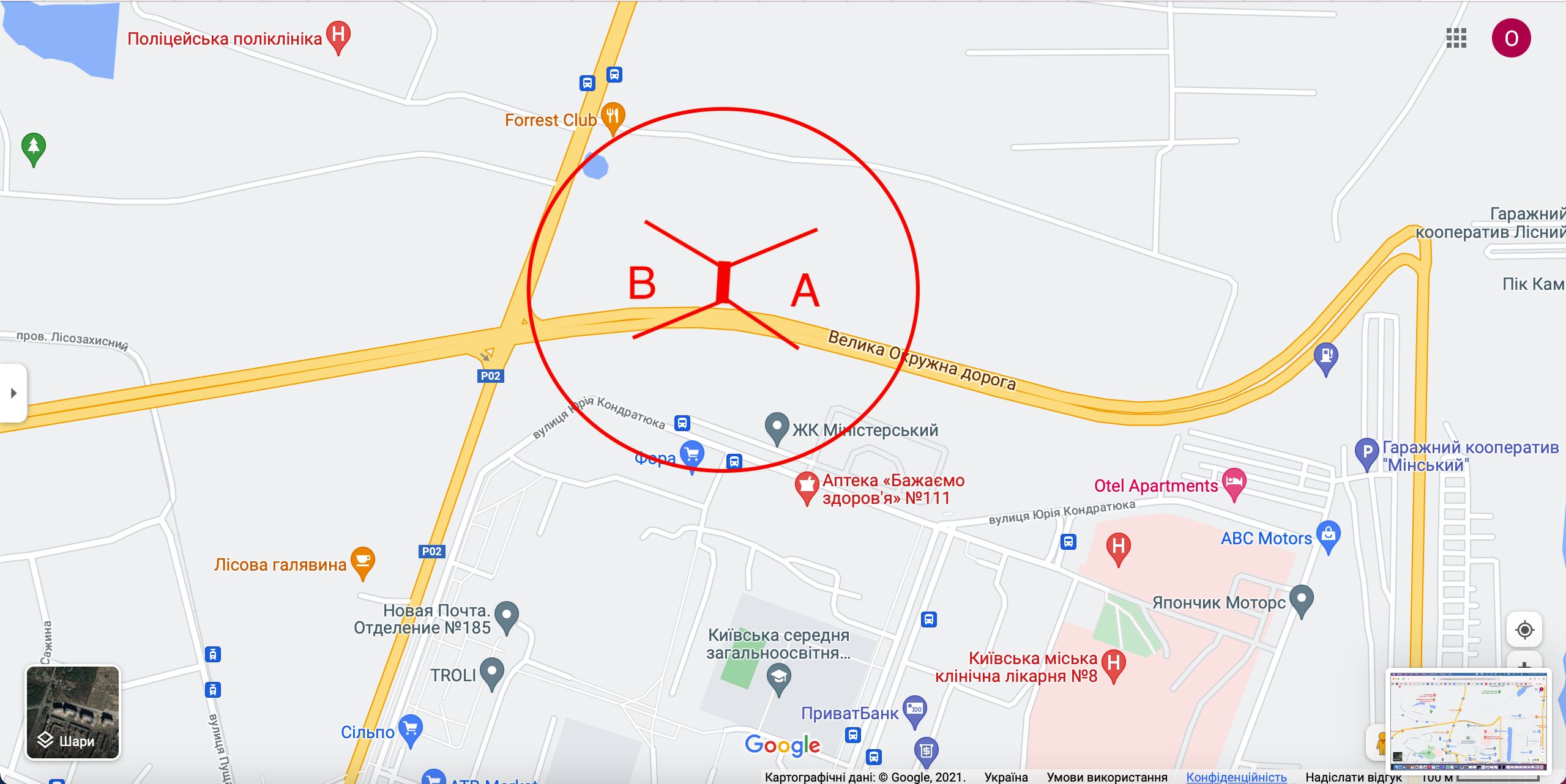 Білборд/Щит, Київ, Велика Кільцева дорога (03-1392-01) (навпроти Кондратюка 3) в напрямку Вишгорода