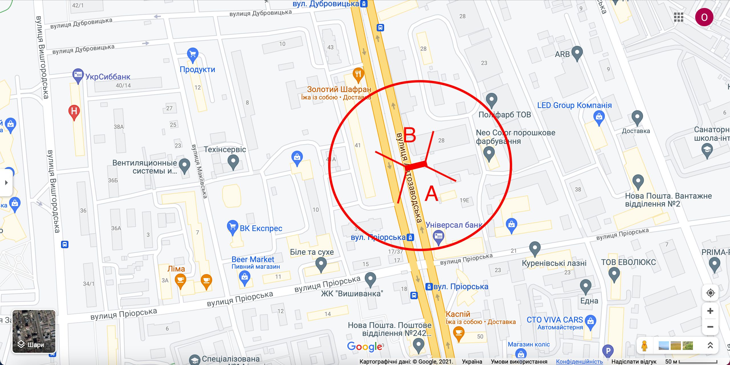 Билборд/Щит, Киев, вул. Автозаводська, 28 (03-1361-01) в напрямку вул. Сирецька