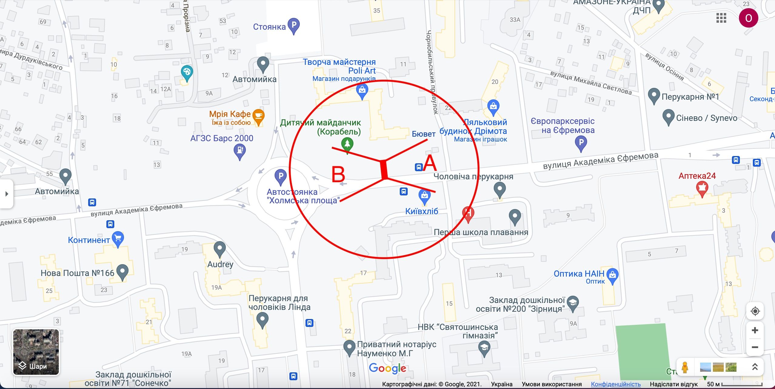 Білборд/Щит, Київ, вул. Єфремова (Уборевича), 24/26 (03-0931-01) в напрямку Великої Окружної Дороги