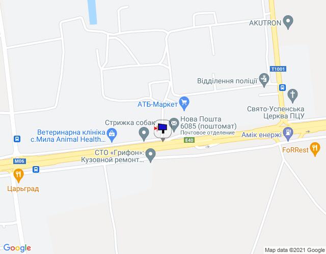 Билборд/Щит, Трассы, с. Мила, траса М-06 "Київ-Чоп" (Житомир), км 25+280 право, за 400м до повороту на Ворзель, через 400м після повороту на Дмитрівку, біля АТБ Маркету