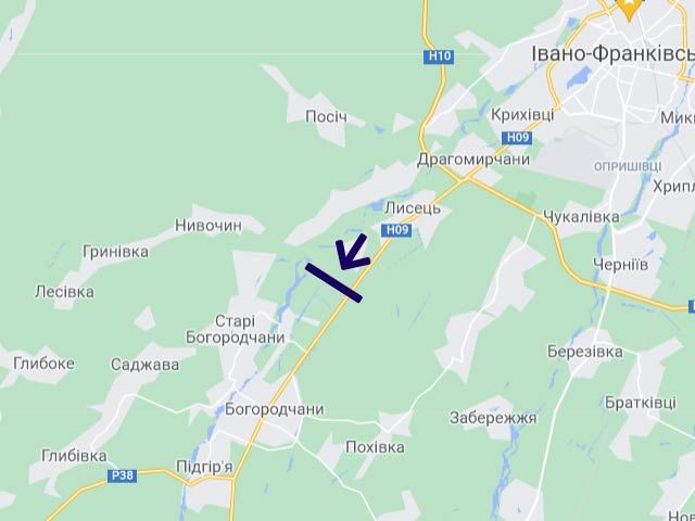 Білборд/Щит, Траси, Мочари 2 (напрямок на Богородчани)