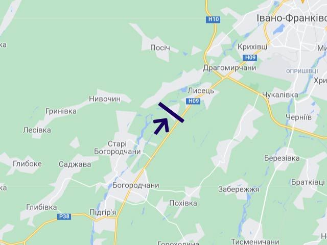Білборд/Щит, Траси, Мочари 2 (напрямок на Івано-Франківськ)