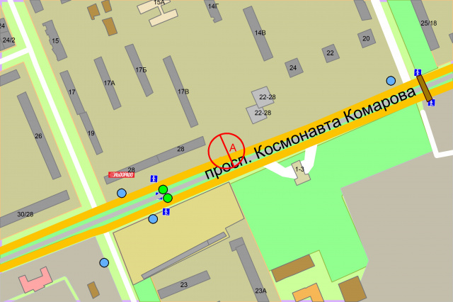 Led екран/Відеоборд, Київ, Космонавта Комарова проспект, між будинками 26 та 28, рух із центру міста