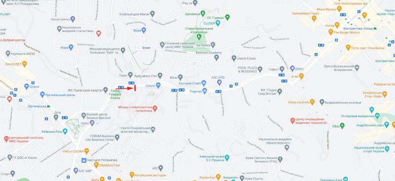 Led экран/Видеоборд, Киев, Глибочицька вул. 28 , світлофор, ЖК "Greenville Park"