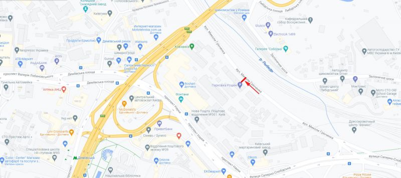 Ролер/Призматрон, Київ, Грінченка М. вул. завод"Рошен" від Саперно-Слобідської вул.