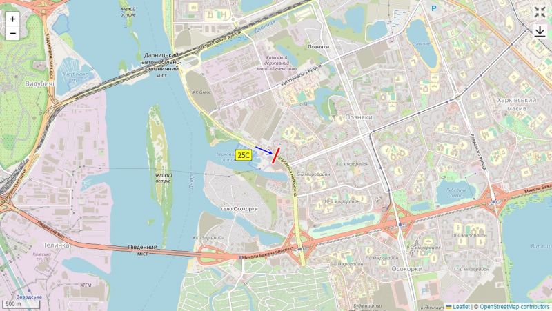 Led екран/Відеоборд, Київ, Дніпровська наб., ТРЦ "River Mall", розподілювач, до пр. Бажана