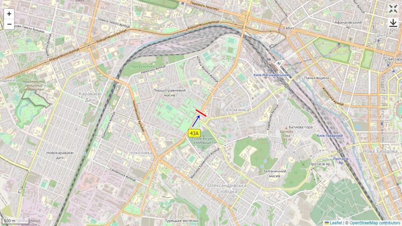 Led екран/Відеоборд, Київ, Солом'янська площа, до проспекту Перемоги