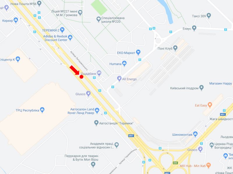 Билборд/Щит, Киев, Кільцева дорога, навпроти ТРЦ «Республіка», супермаркету "Епіцентр", роздільник у бік Одеської пл.
