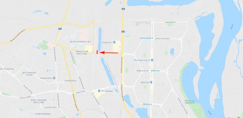 Led екран/Відеоборд, Київ, Полярна вул. 19, ресторан "Закарпатська Колиба", рух в напрямку вул. Сім'ї Кульженків