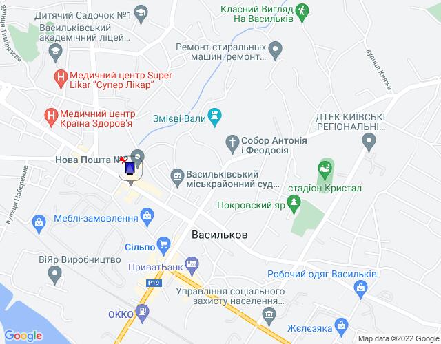 Ситилайт, Васильков, м. Васильків, вул. Грушевського, 17, біля Васильківського Міськрайонного центру зайнятості та автобусної зупинки, навпроти відділення ПУМБ, через 50м після магазину "Сільпо" та "COMFY", через 150м після повороту на вул. Гоголя, через 200м після повороту н