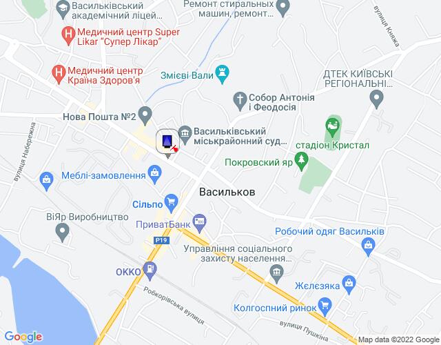 Ситилайт, Васильков, м. Васильків, вул. Грушевського, 2, за 100м до відділення ПУМБ та автобусної зупинки, за 150м до Васильківського Міськрайонного центру зайнятості, за 200м до магазину "Сільпо" та "COMFY", за 300м до повороту на вул. Гоголя, за 350м до повороту на вул. Дек