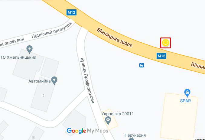 Билборд/Щит, Хмельницкий, Вінницьке шосе (перехрестя з Профспілковою)