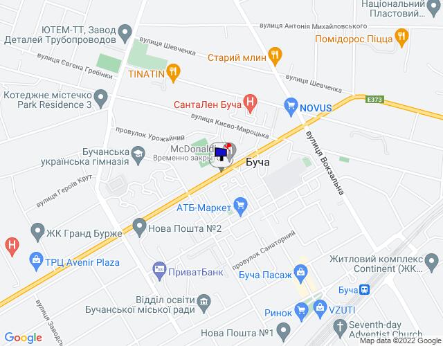 Билборд/Щит, Буча, м. Буча, траса М-07 "Київ-Ковель", км 28+300 право, вул. Нове Шосе, біля автобусної зупинки та McDonald's, навпроти магазину ЕКО-Маркет, через 400м після магазину Novus та поворту на вул. Вокзальна, за 180м до перехрестя з вул. Вишнева та вул. Польова