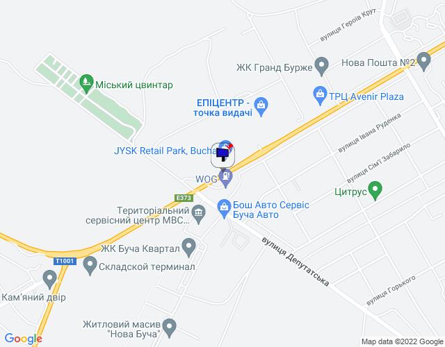 Билборд/Щит, Буча, м. Буча, траса М-07 "Київ-Ковель", км 30+120 право, вул. Нове Шосе, біля ТЦ Модуль та магазину Фокстрот, навпроти АЗС WOG, через 500м після ТРЦ Avenir Plaza, через 250м після магазину Епіцентр, за 120м до повороту на вул. Депутатська