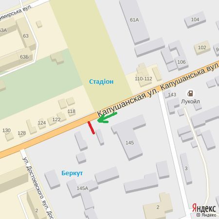 Билборд/Щит, Ужгород, вул.Капушанська,145(ТК Беркут),в сторону вул.Легоцького