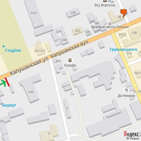 Билборд/Щит, Ужгород, вул.Капушанська,145(ТКБеркут),в сторону просп.Свободи